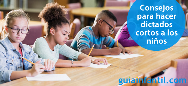 Hacer dictados temáticos a los niños