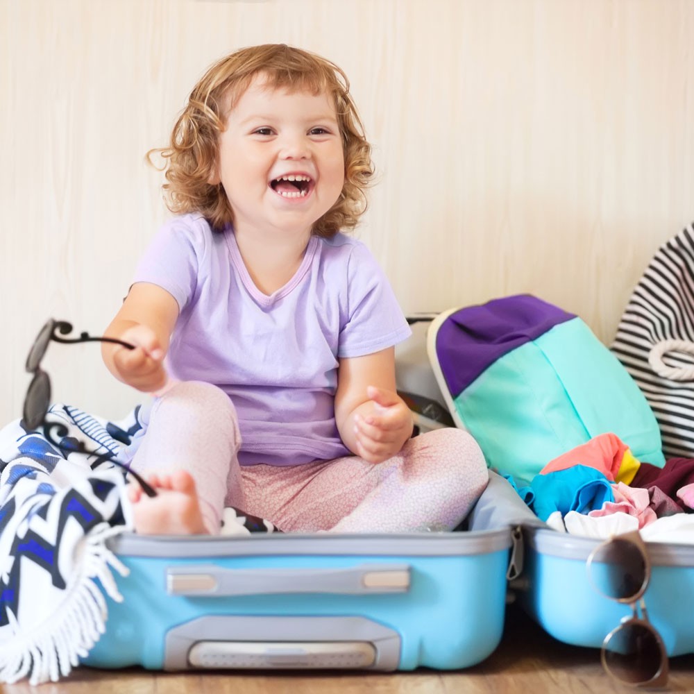 9 ideas para organizar la maleta de los niños en vacaciones