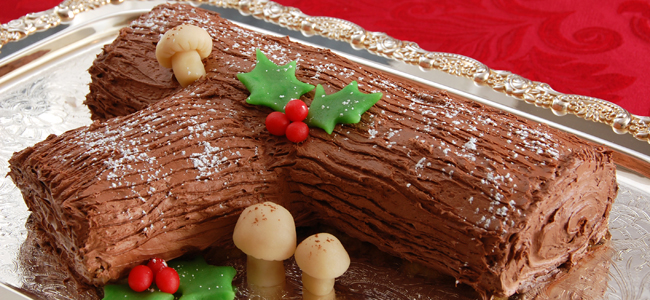 Un rico tronco de Navidad para comer con los niños