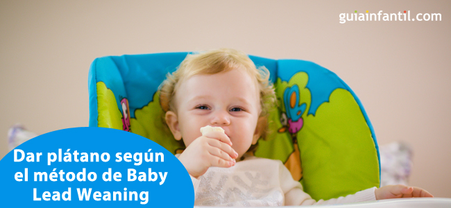 plátano según el baby lead weaning