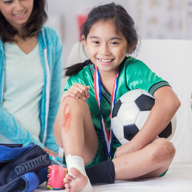 Lesiones deportivas más frecuentes en niños y niñas futbolistas