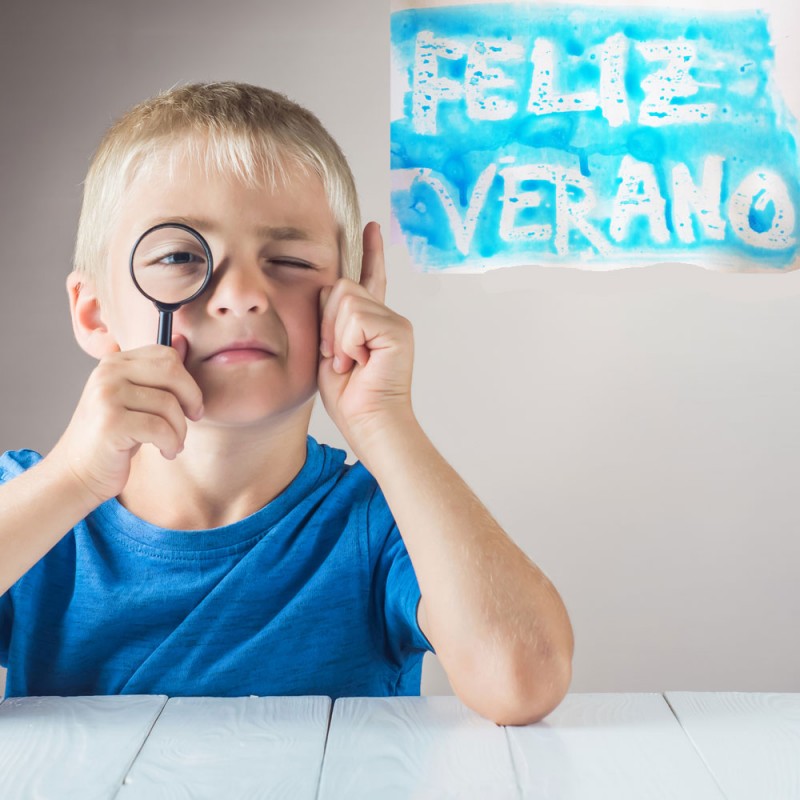 Experimento para crear tinta invisible con los niños