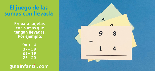 Tarjetas para el juego de matemáticas para niños