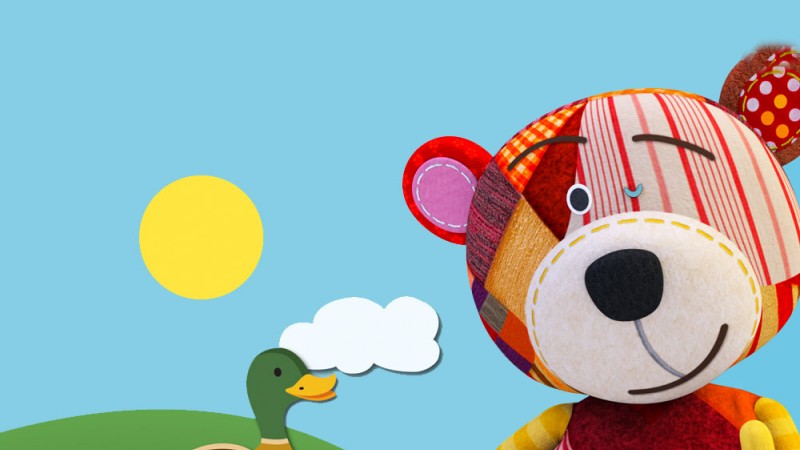 Cinco patitos. Canción infantil con el oso Traposo
