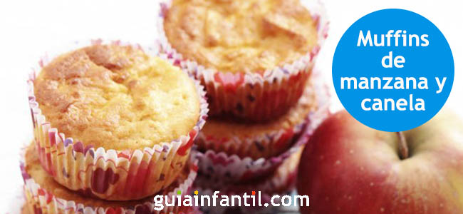 Receta de muffins de manzana y canela
