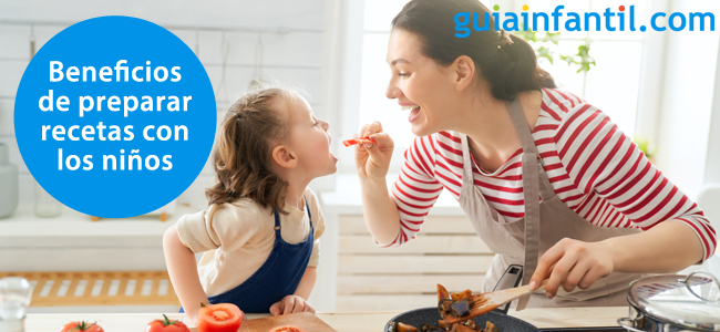 Estos son los beneficios de cocinar con los niños