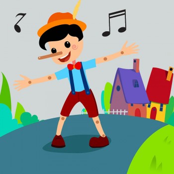 Pinocho. Letra de la canción para los niños