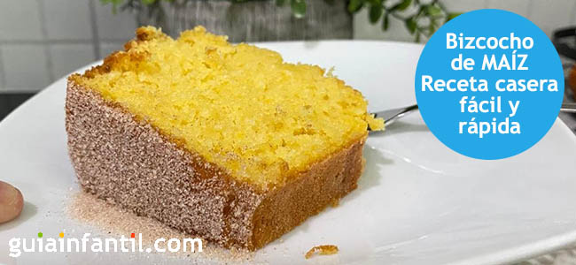bizcocho de maíz, paso a paso