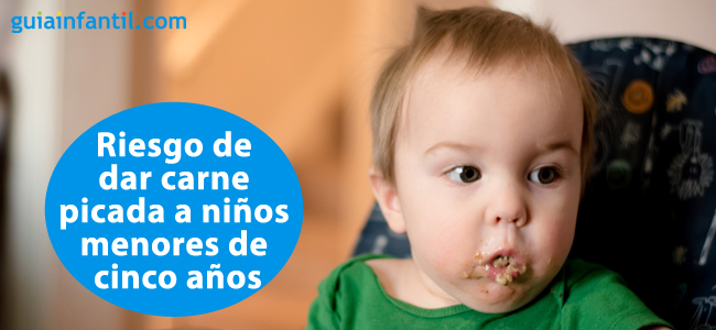 peligro de dar carne picada a los niños