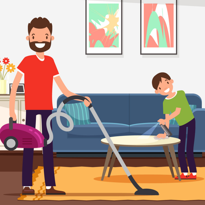 Las tareas del hogar. Cuento para fomentar la autonomía de los niños