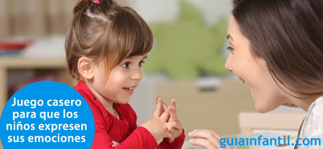 Hacer este juego casero para que los niños expresen emociones