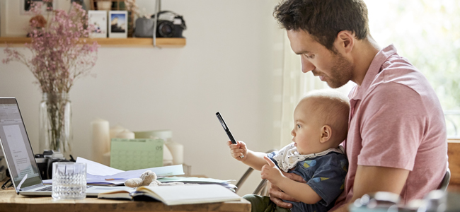 Establecer un plan familiar para estar en casa con niños