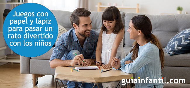 jugar con papel y lápiz con los niños