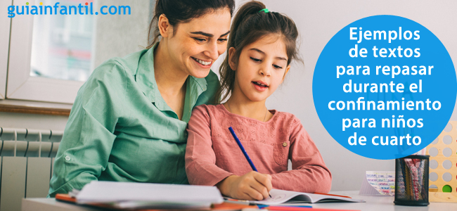 Textos para dictar a tu hijo en la cuarentena