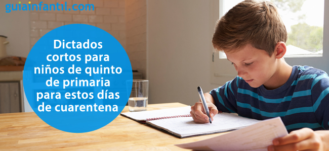 Ideas de dictados cortos para niños de quinto
