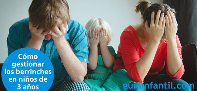 Gestionar con respeto los berrinches de los niños de 3 años