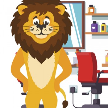 La peluquería de Don Leandro. Divertido cuento para niños sobre los animales y sus cortes de pelo