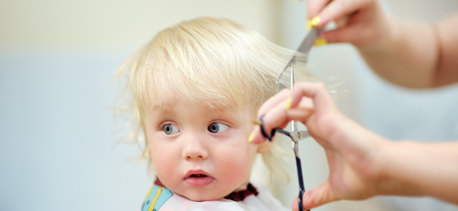 cortar el pelo al bebé