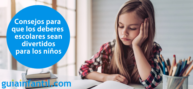 Hacer los deberes escolares más divertidos para los niños