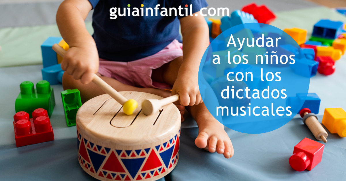Ayudar a los niños con los dictados musicales
