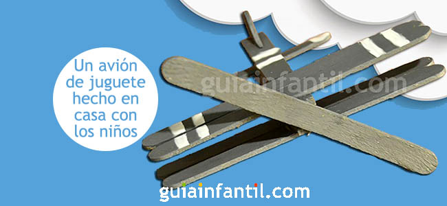 cómo hacer un avión con palos de madera
