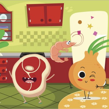 Discordia en la nevera. Cuento infantil para ayudar al niño a comer de todo