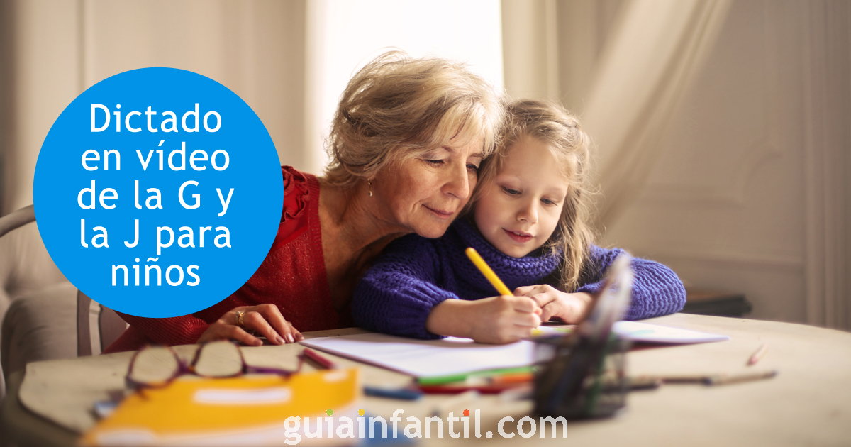 Un dictado de la g y la j en vídeo