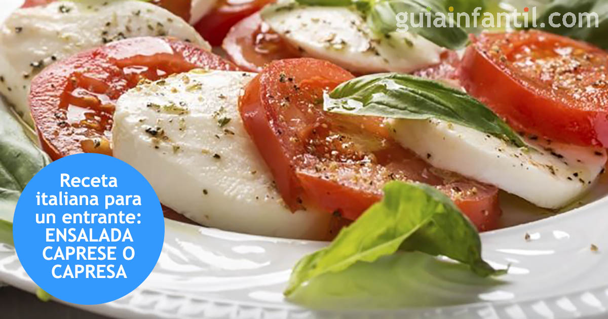 receta de ensalada caprese, paso a paso