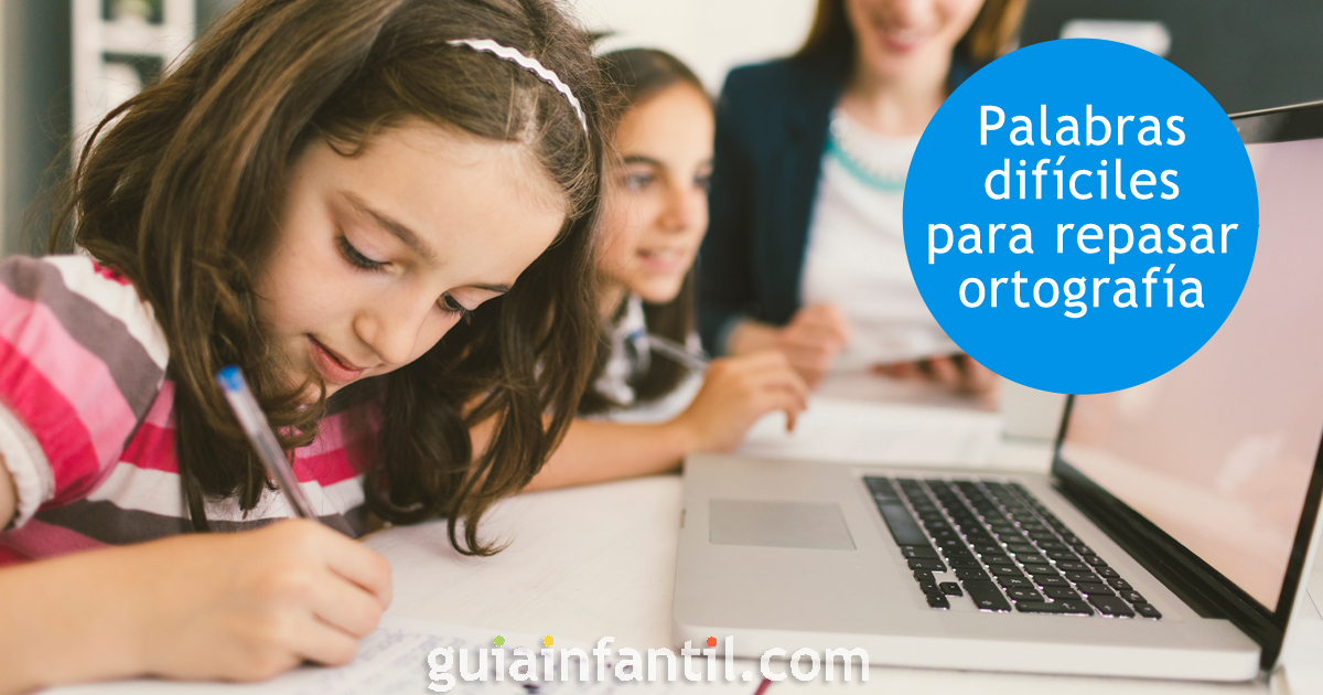 Dictados de palabras para los niños