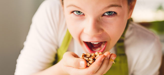 Los mejores frutos secos para los niños