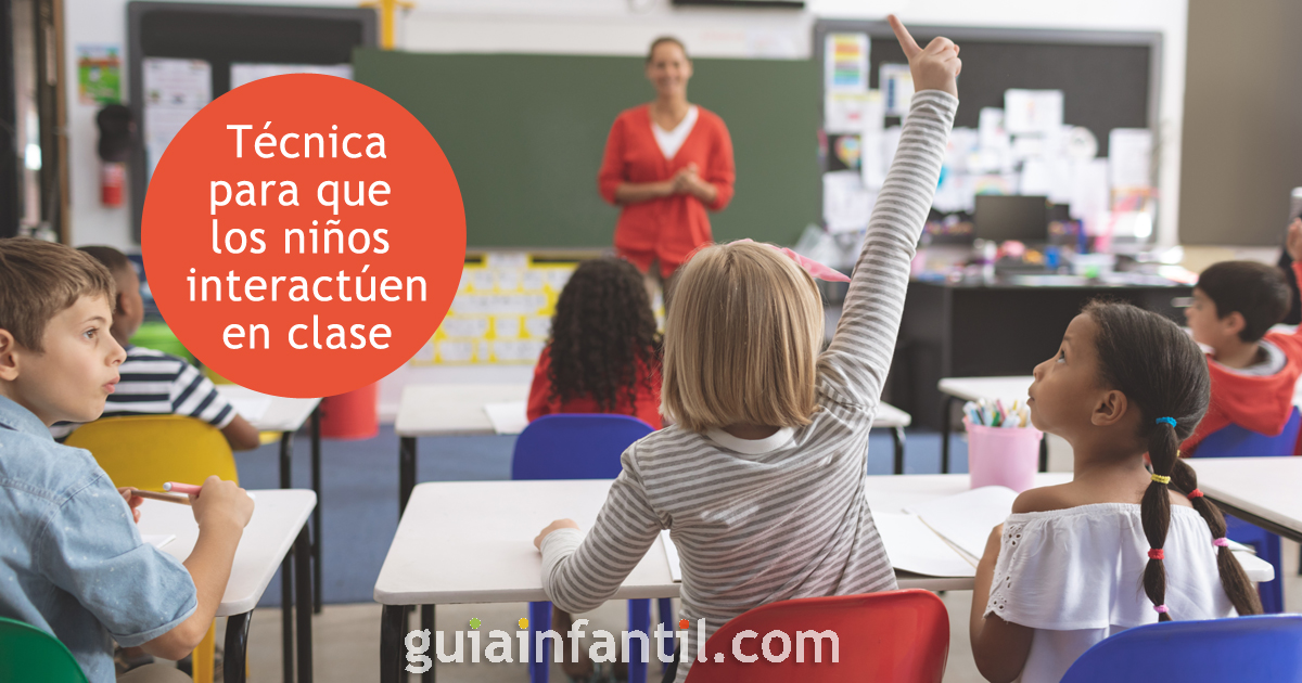 Lograr que los niños interactúen en clase