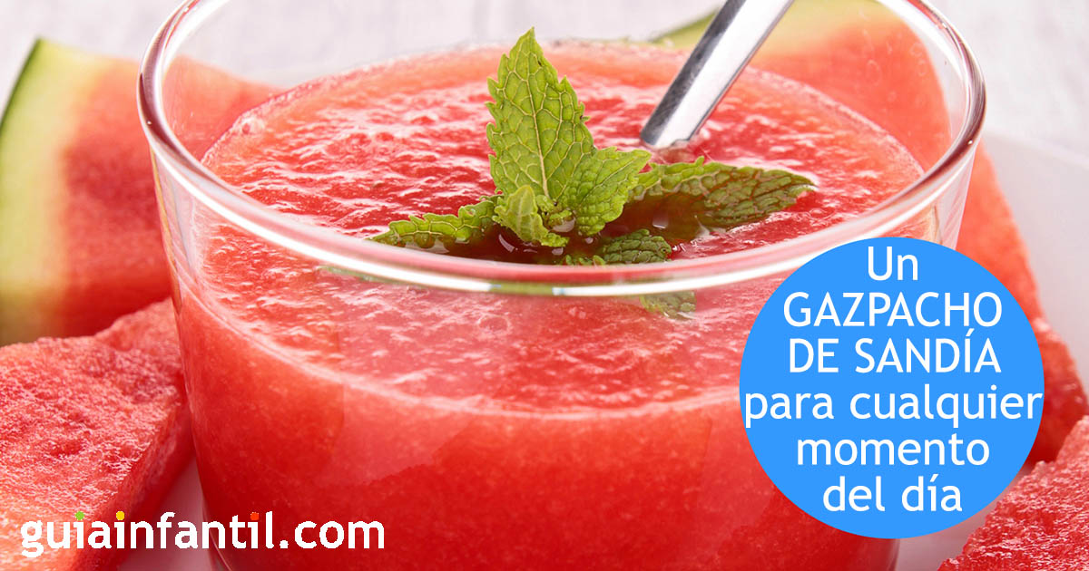 gazpacho de sandía hecho en casa