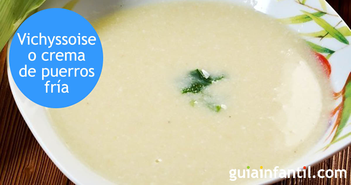 Vichyssoise o crema de puerros fría
