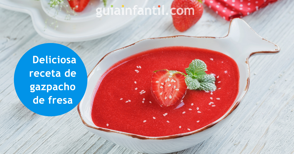 receta de gazpacho de fresa