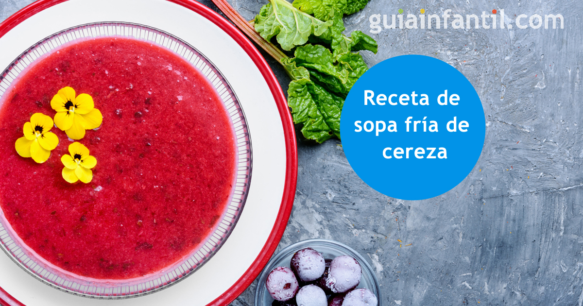 sopa fria de cereza
