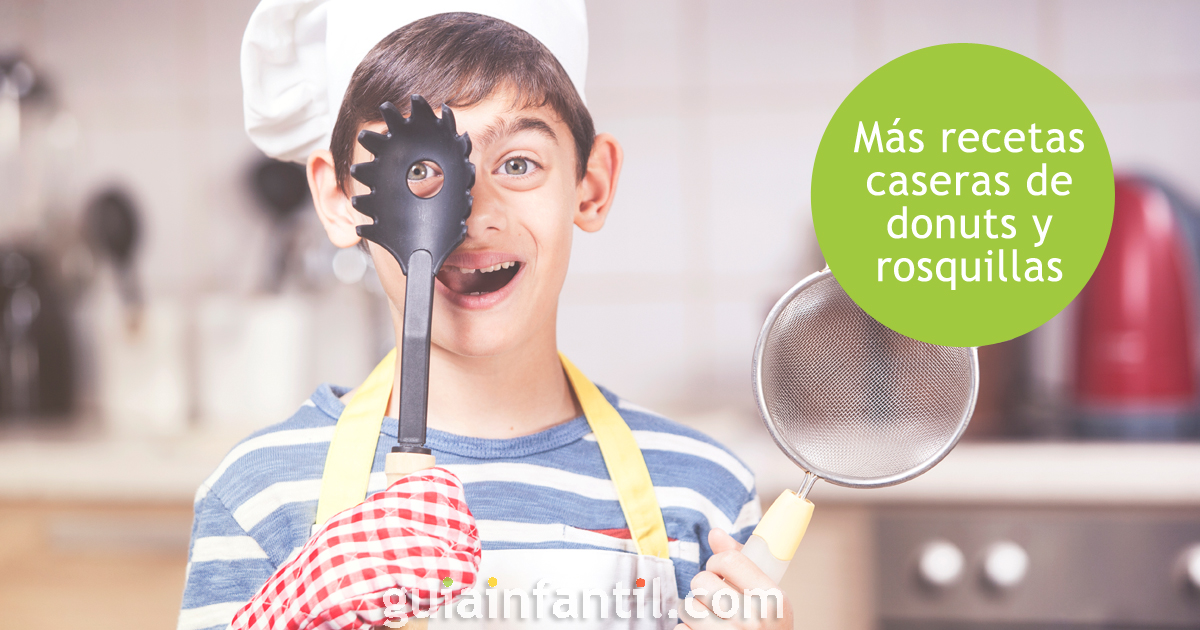 Ideas para cocinar con niños donuts
