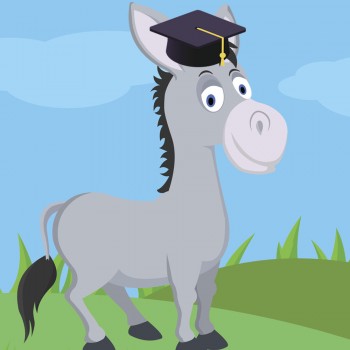 El burro sabio. Poema infantil sobre la importancia del esfuerzo en el estudio