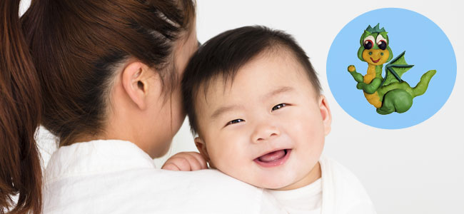 Bebés del signo chino de Dragón