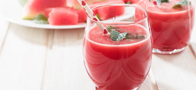 Smooothie de sandía para el verano