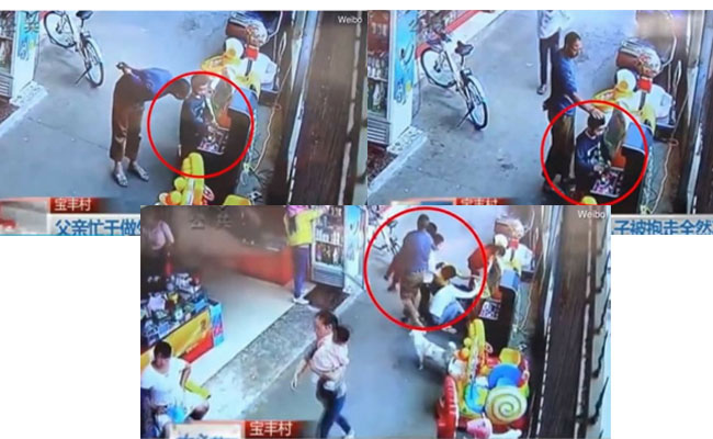 Un vídeo muestra el secuestro de un niño a plena luz del día