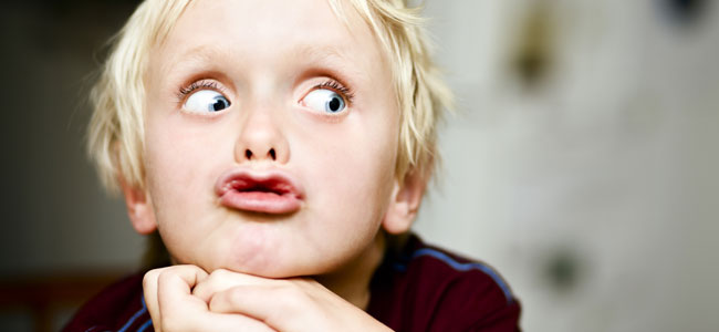 Ejercicios de labios para niños