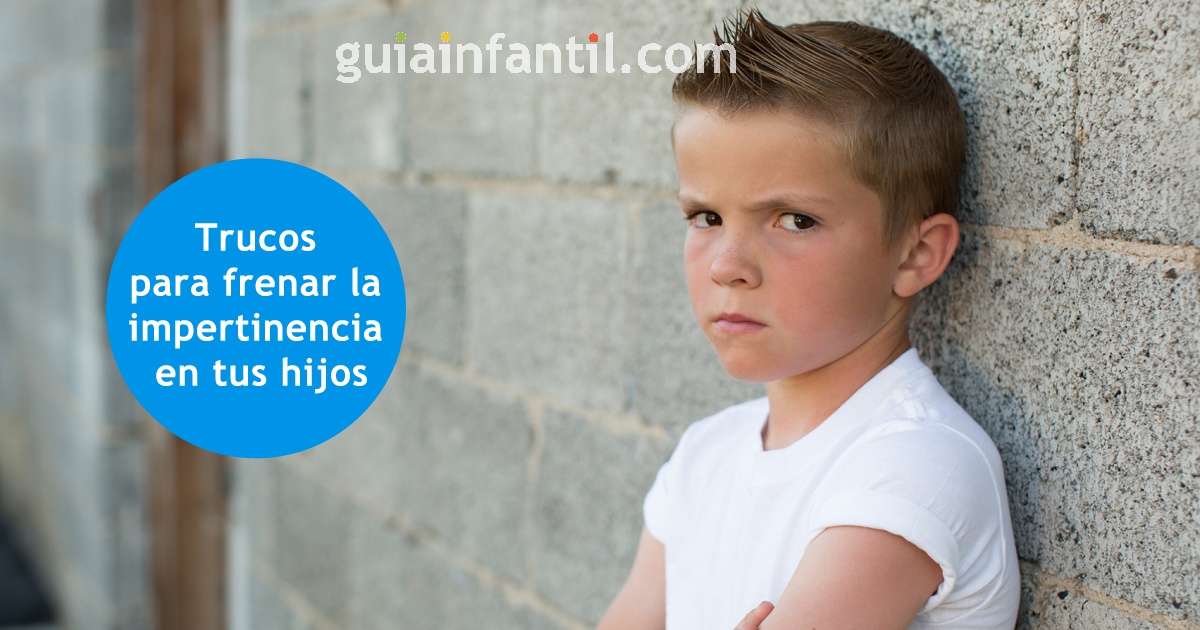 la impertinencia en los niños