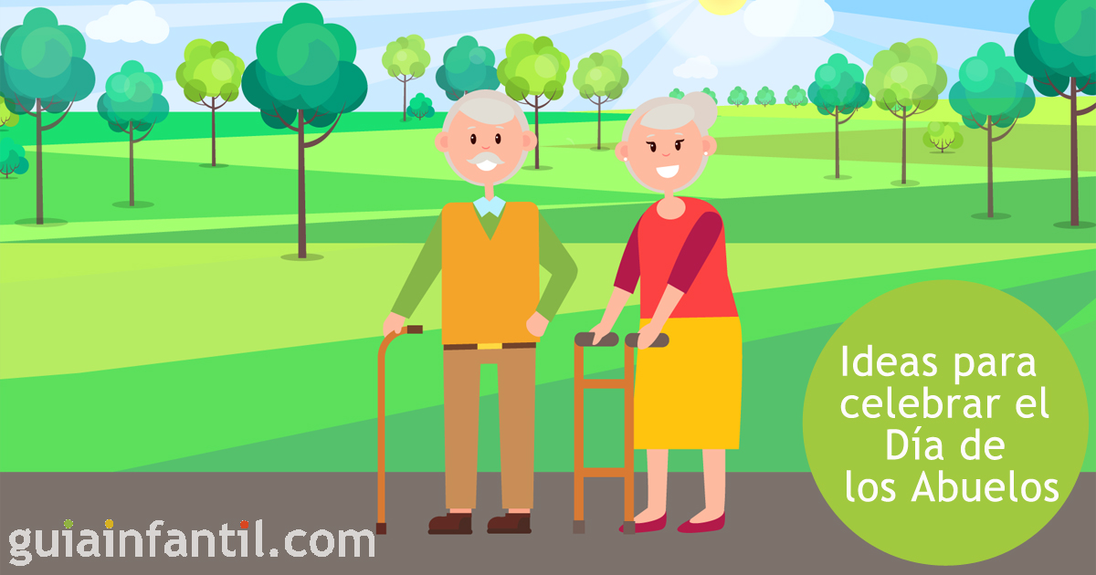 Celebrar el día de los abuelos con sus nietos