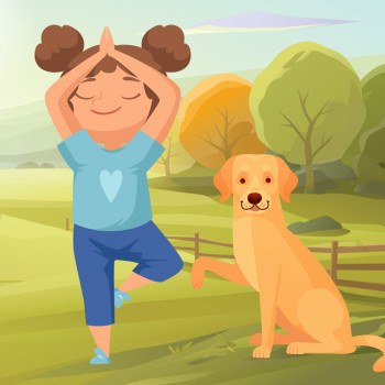 Lola hace yoga. Cuento con posturas de animales para niños