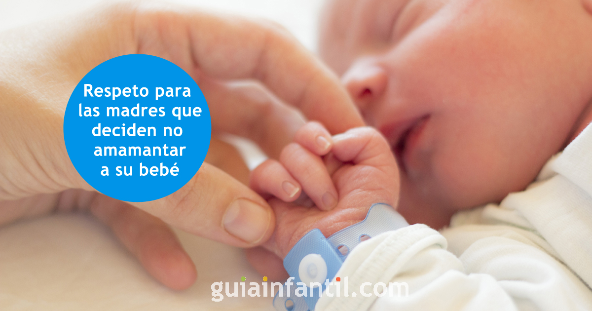 madres que deciden no dar el pecho a su bebé