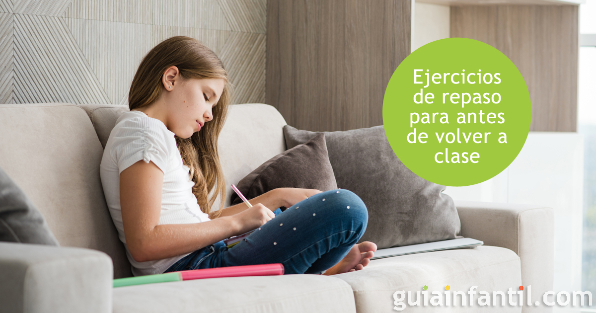 Ejercicios de repaso en vacaciones