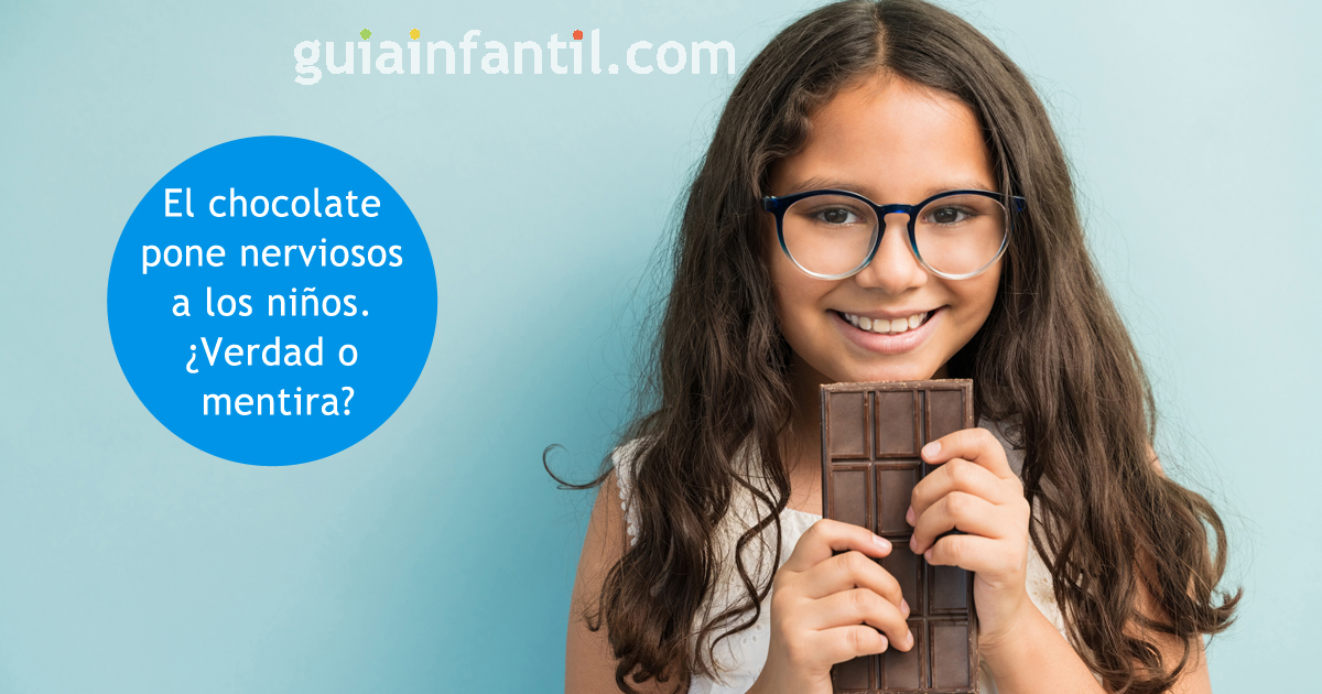 El chocolate pone nerviosos a los niños. ¿Verdad o mentira?