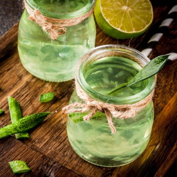 Agua de aloe vera. Bebida hidratante para toda la familia