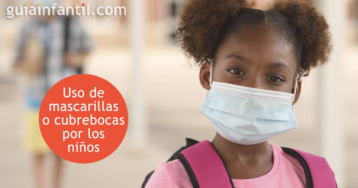 Enseñar a los niños a usar cubrebocas o mascarilla