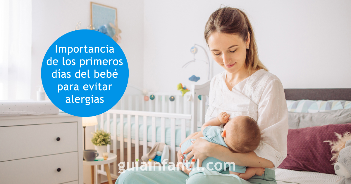 primeros días del bebé para evitar alergias